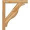Ekena Millwork Funston Block Rough Sawn Bracket w/ Offset Brace, Western Red Cedar, 6"W x 34"D x 40"H BKT0604X34X40FST05RWR - alternate 3